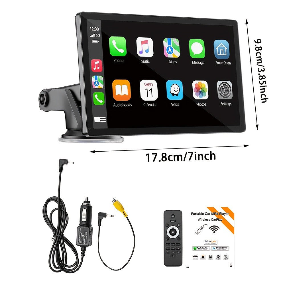 Pantalla CarPlay y Android Auto portátil 7"